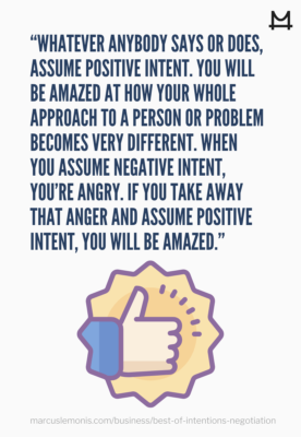 Reasons why you should assume the best intentions