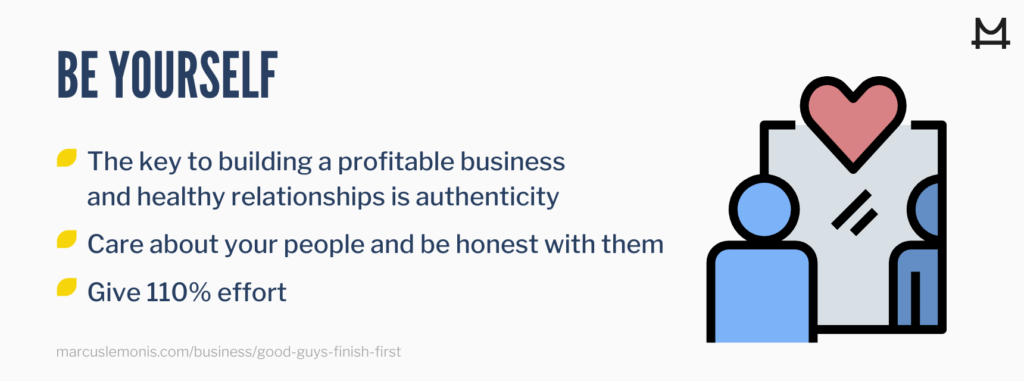 How to be yourself in business.