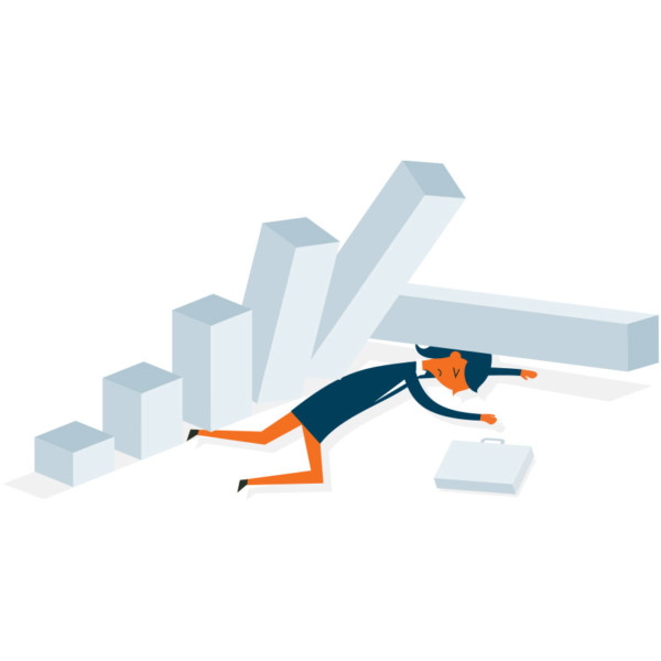 Image of bars falling on top of someone.
