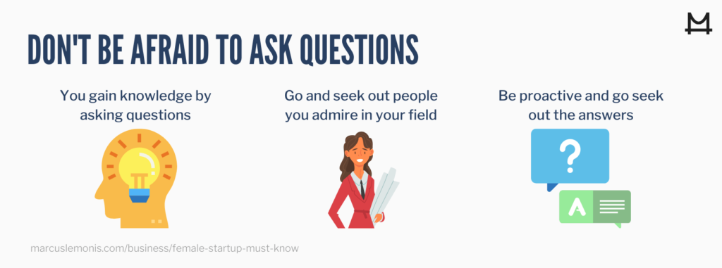 List of ways that you don’t have to be afraid while asking questions