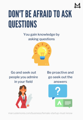 List of ways that you don’t have to be afraid while asking questions
