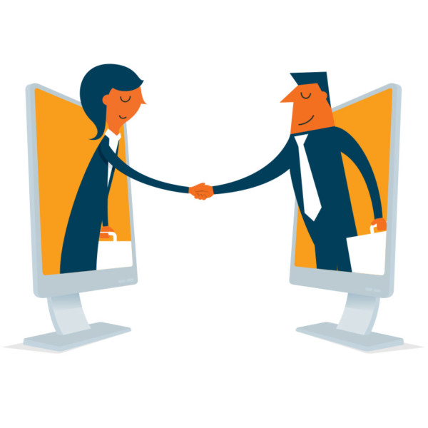 Making first impression by handshaking virtually through the computer