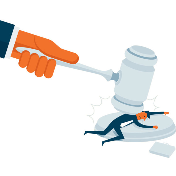 Gavel coming down on partner who stole from the company