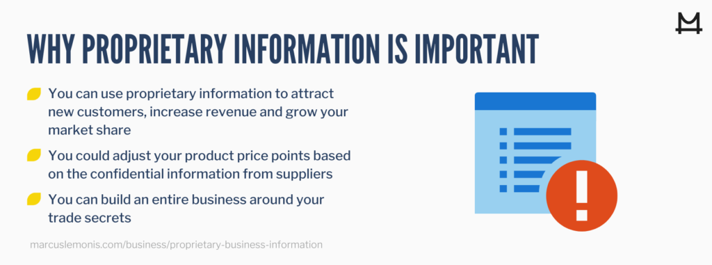 Why proprietary information is important
