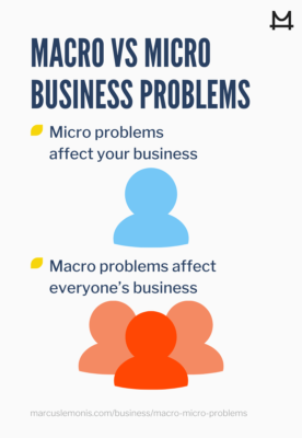 The difference between macro and micro business problems.