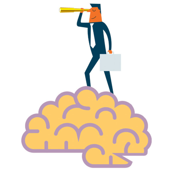 man searching for a new patent idea