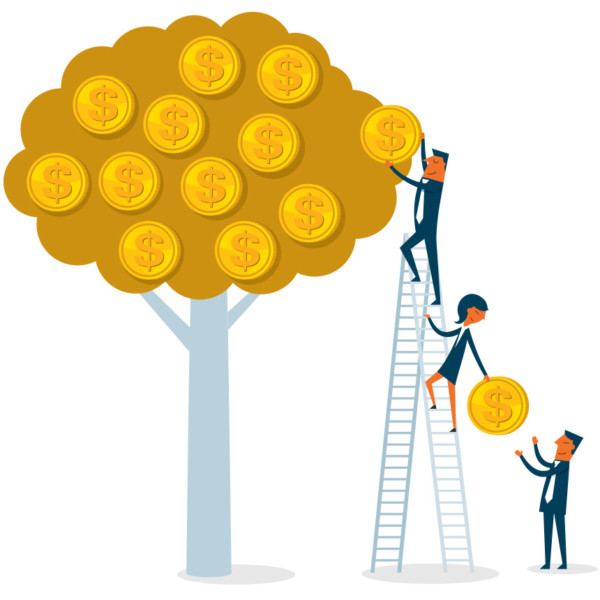 mage of money growing on tree