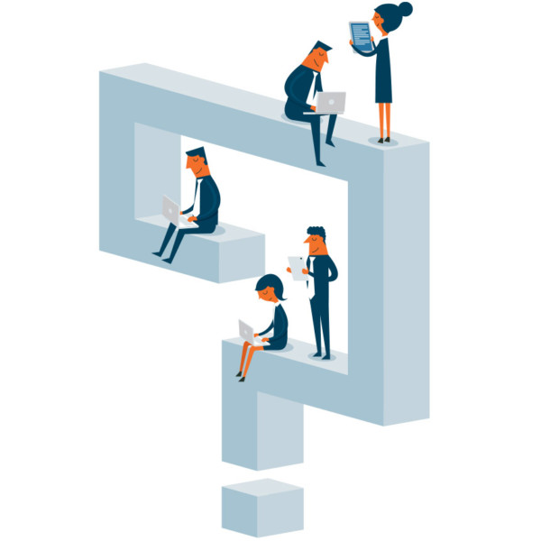 People questioning how they can evolve their company through product differentiation