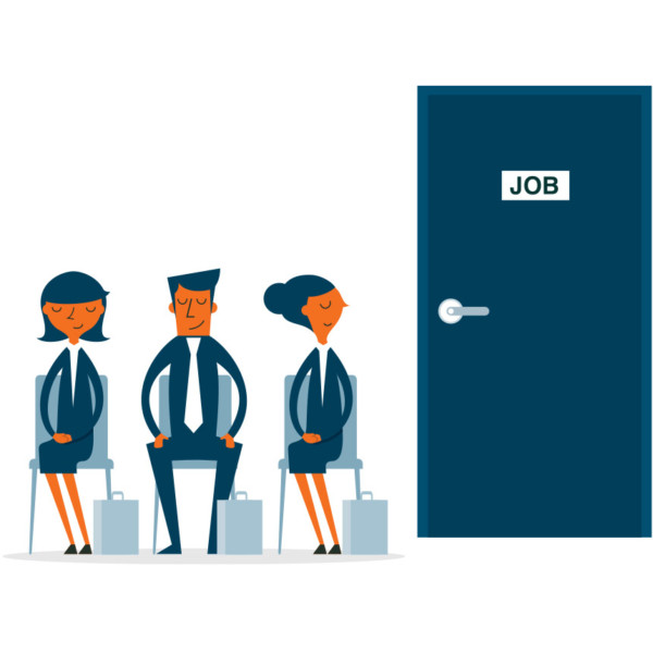 People waiting to be interviewed for a job