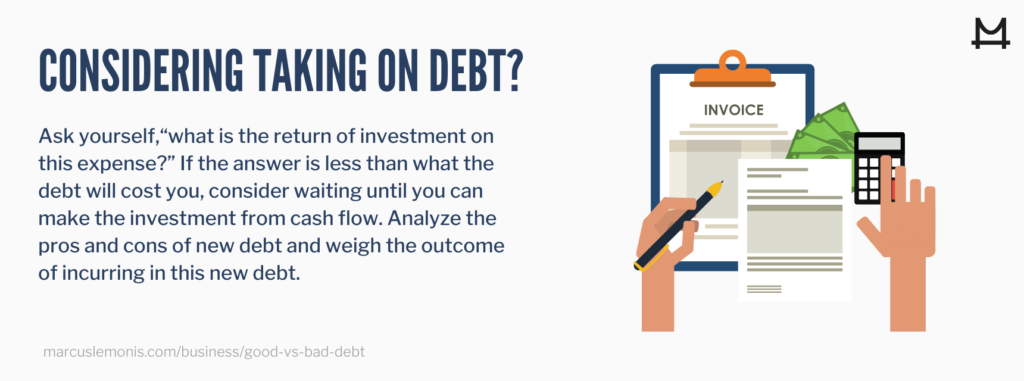 List of questions you should be asking when taking on more debt