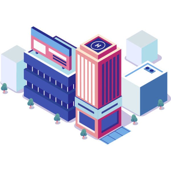 Animated image of buildings.