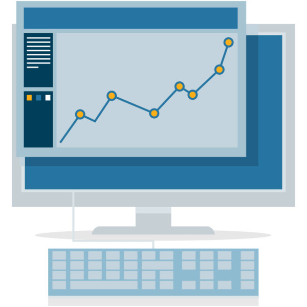 The rise in efficiency for a company that is staying current with technology
