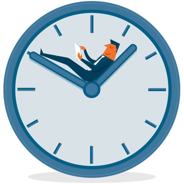 Image of someone sitting on the hands of a clock.