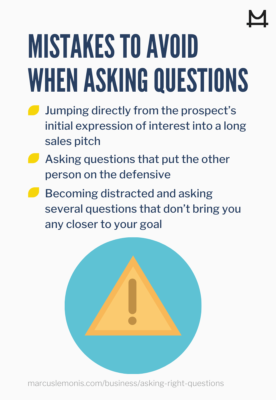 List of three mistakes to avoid