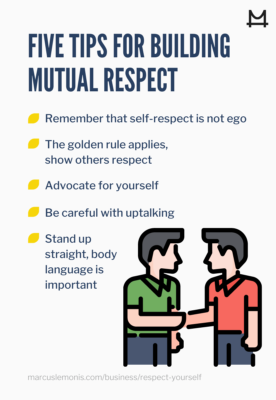 List of tips for building mutual respect.