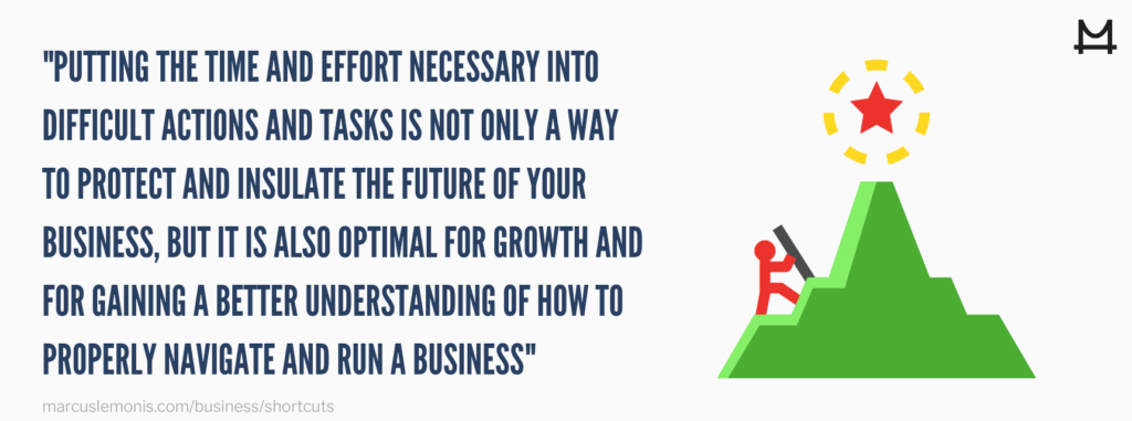 Reason why you shouldn't take shortcuts.